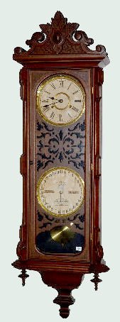 Ithaca Calendar No. 3 Vienna Clock, Walnut