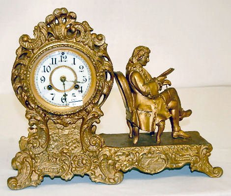 Waterbury “Voltaire” Statue Clock