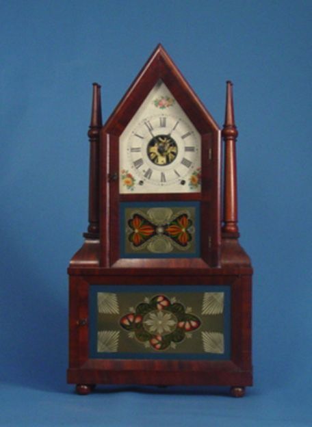 Birge & Fuller Wagon Spring Steeple Clock