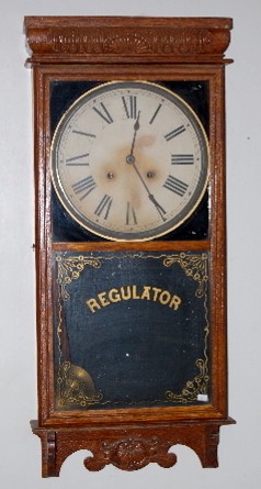 Ingraham Oak “Western Union” Regulator Clock