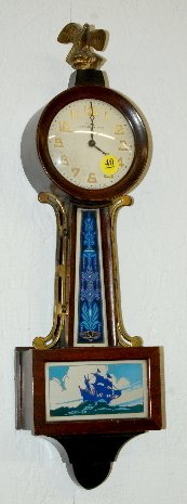 New Haven Willis Banjo Clock, 18″
