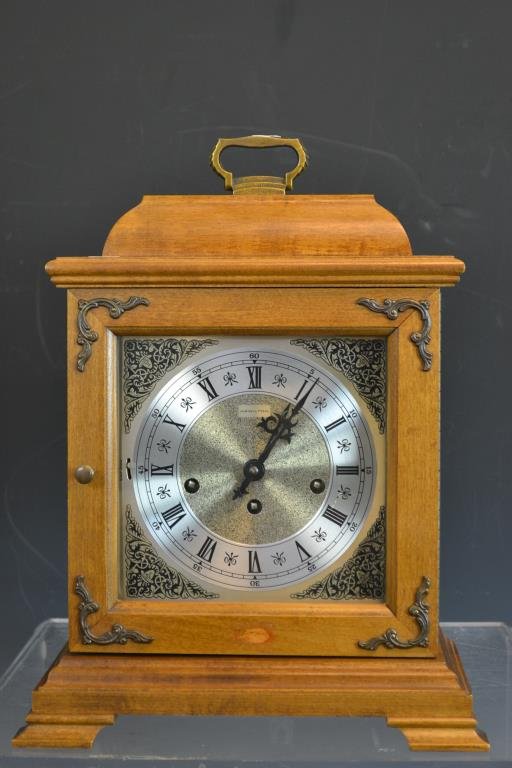 Midcentury Hamilton Mantle Clock Wheatland Model