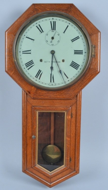 Seth Thomas 30 Day World  Wall Clock, 1890
