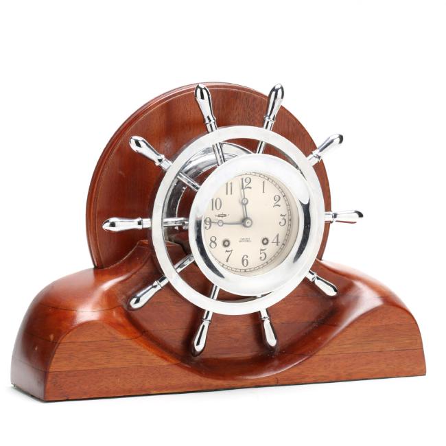 Chelsea Yacht’s Wheel Mantel Clock
