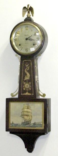 Ingraham Yankee Clipper Banjo Clock
